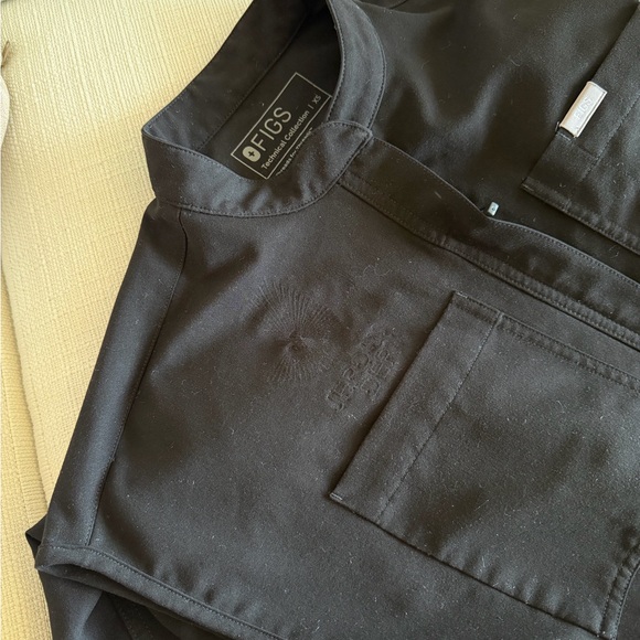 Black Rafaela Figs Cargo ScubJumpsuit XS - Picture 3 of 4